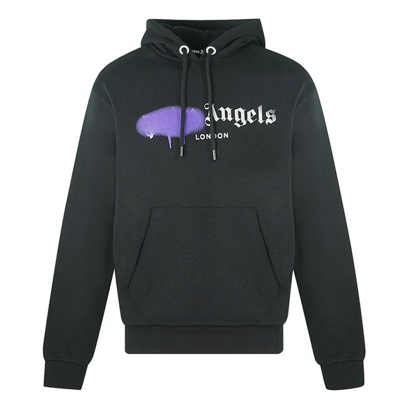 Palm Angels Purple Spray Hoodie - Picture 1 of 6